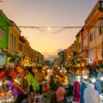 morning scene at a traditional local market reflecting everyday cultural life