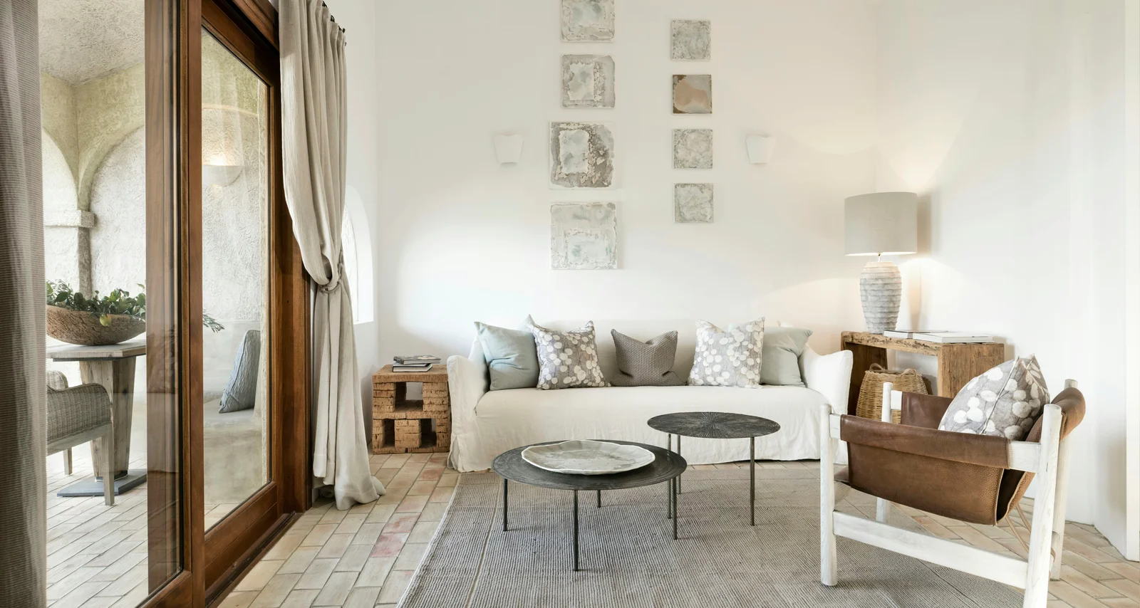 elegant interior of a small boutique hotel reflecting local architecture and atmosphere