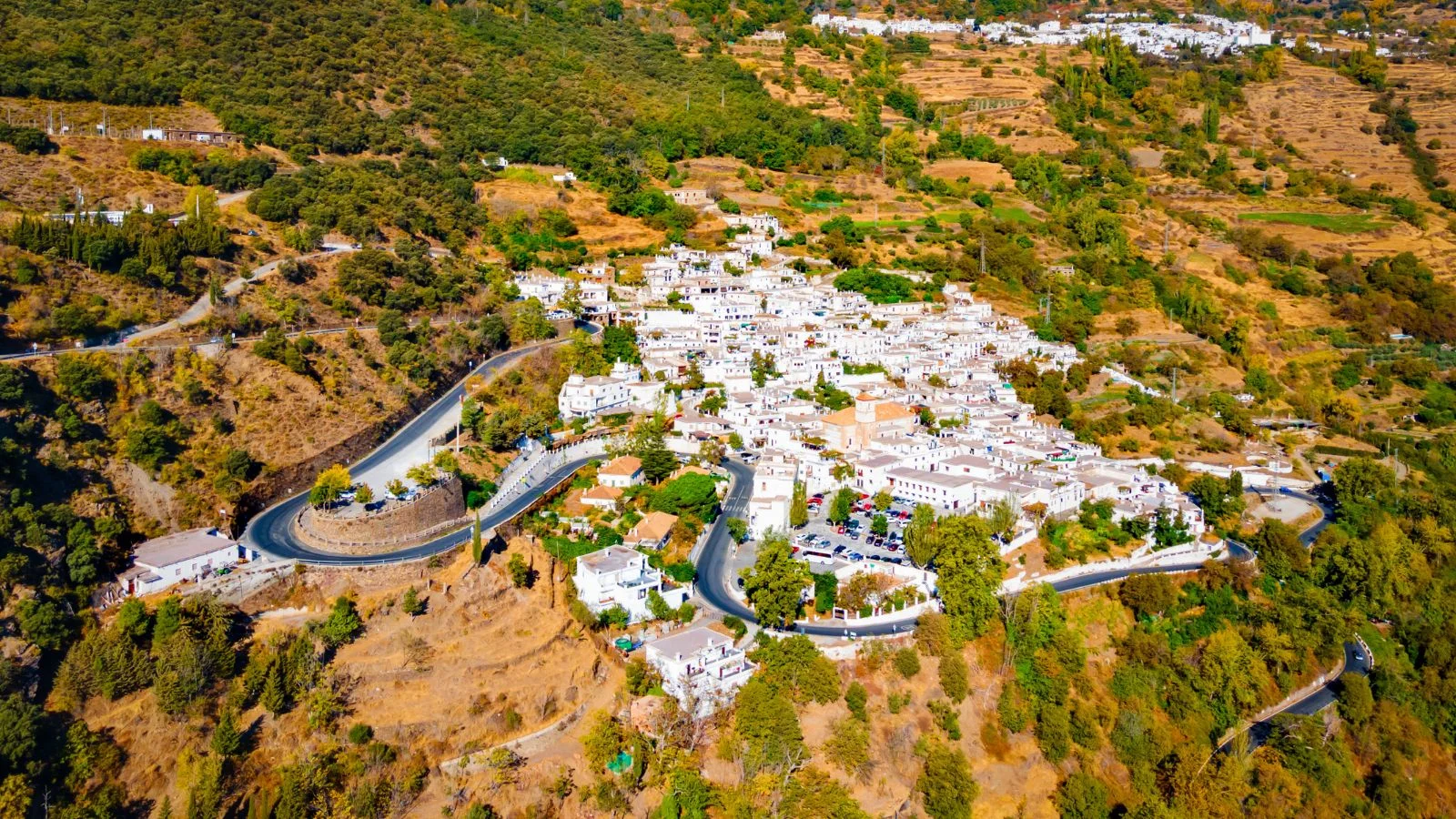 Roads around Pampaneira village Spain