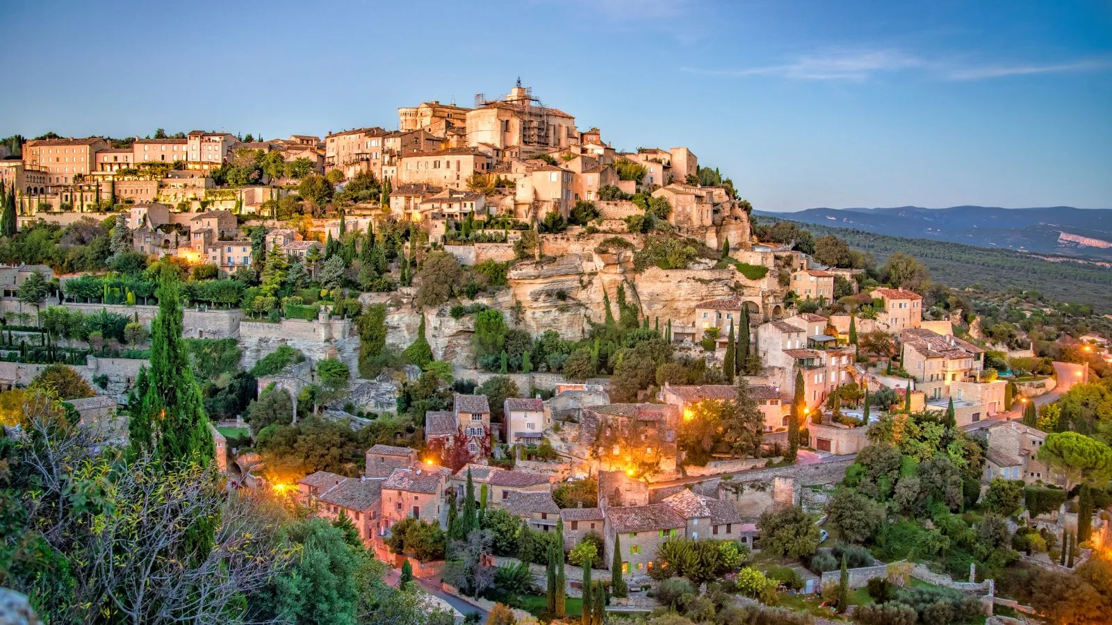 A view of Gordes in Provence France