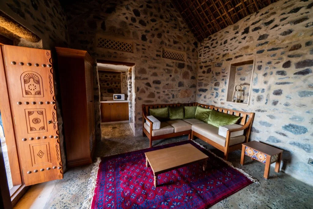 Room interior in Najd Al Meqsar Retreat Khorfakkan