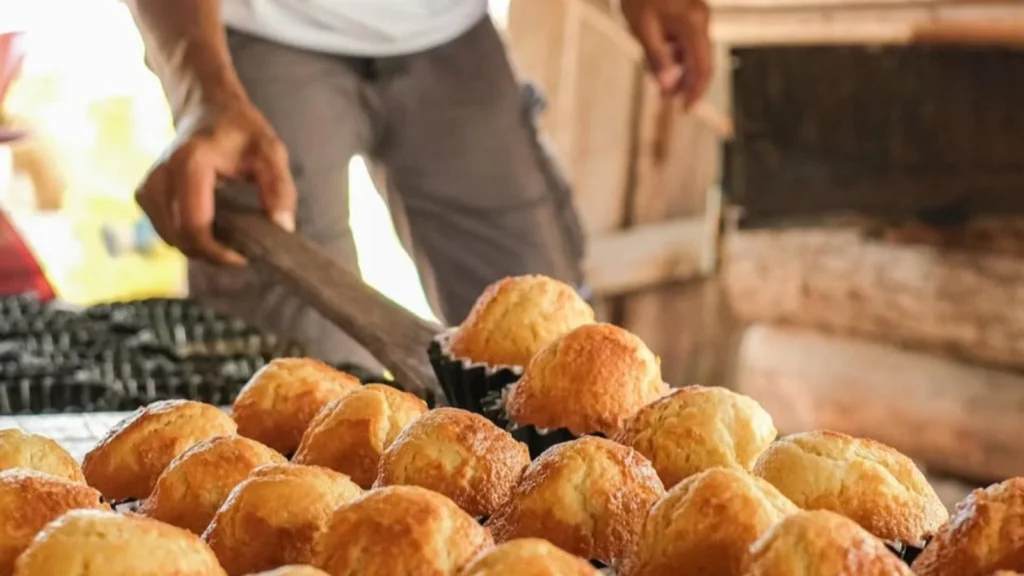 Bread making in a bakery , Siquijor island ,Philipines