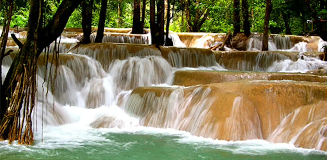 Kuang Si waterfalls Laung Prabang Laos