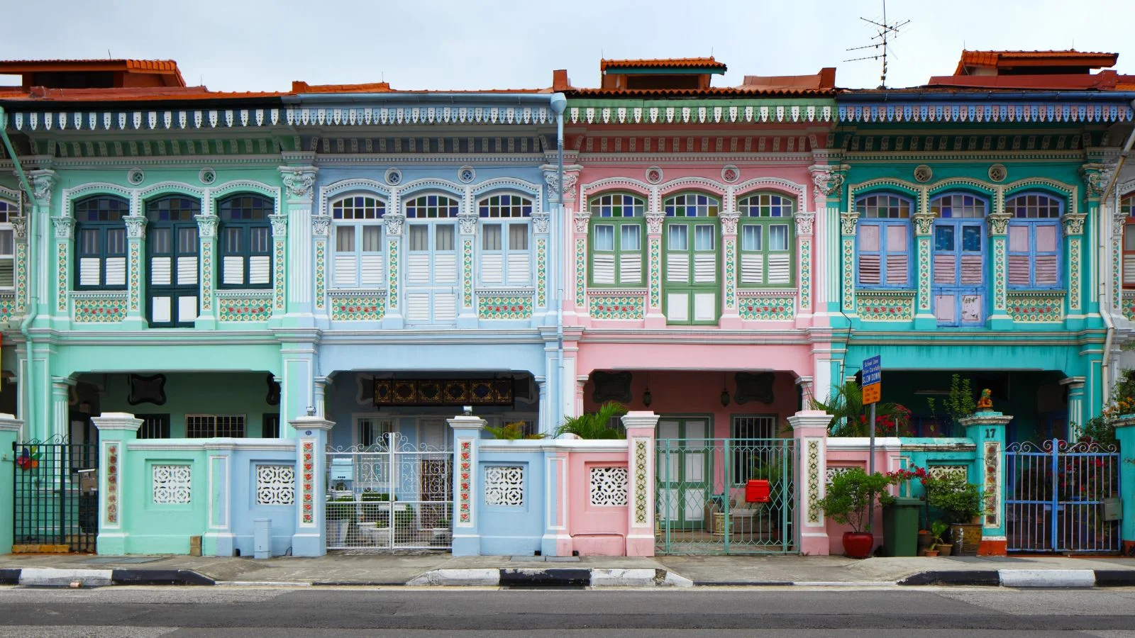 Peranakan streetscape of George Town, Malaysia