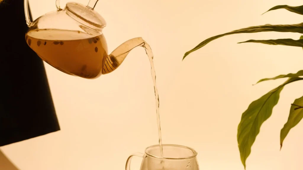 A man pouring Moroccan Tea