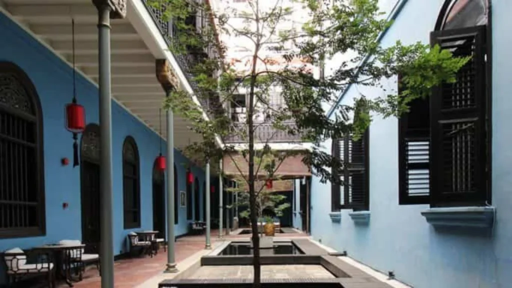 The Blue Mansion courtyard, George Town, Malaysia