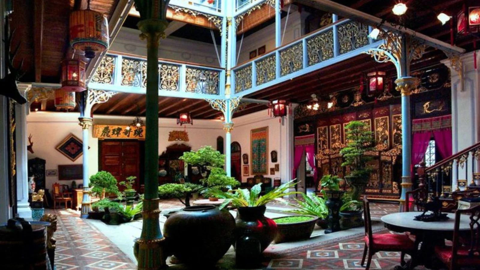 Courtyards in Peranakan House, George Town, Malaysia