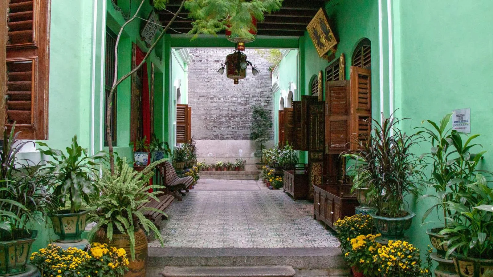 Corridor in Peranakan House ,George Town, Malaysia
