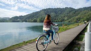 cyclying route in Sun Moon Lake, Taiwan