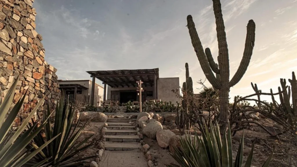 Desierto Azul hotel outdoor view, Todos Santon, Mexico