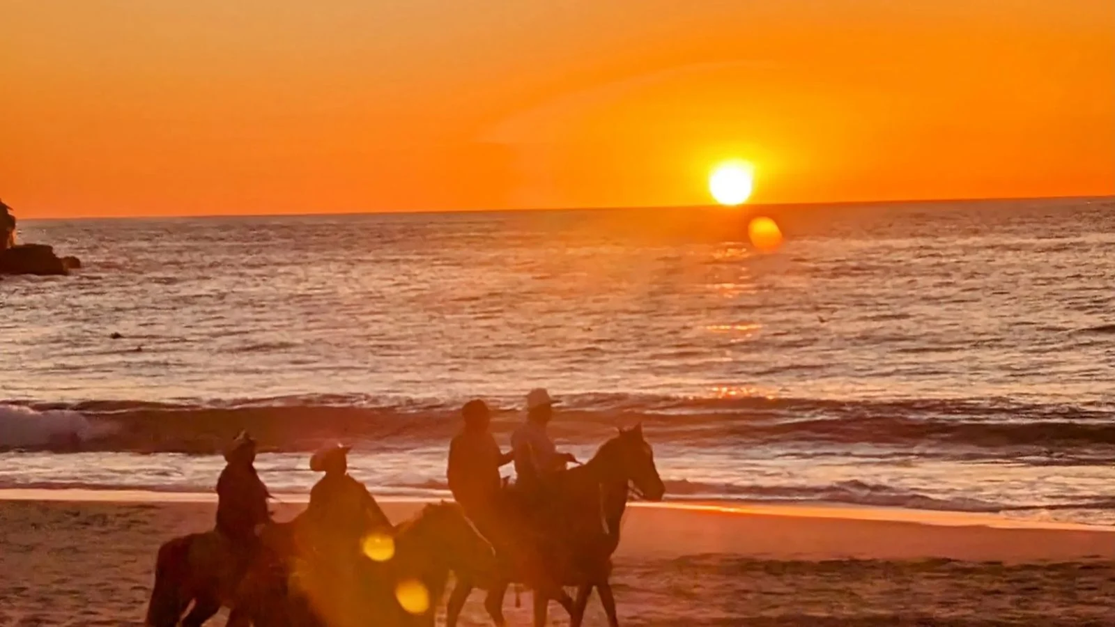 Horse riding on the beach , Todos Santos, Mexico