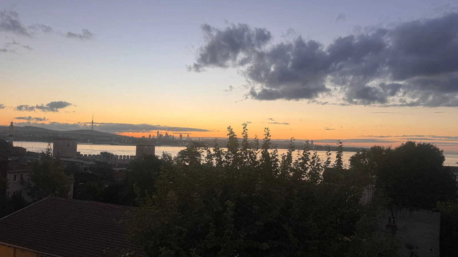 Early morning view of Marmara Sea from Sultanahmet, Istanbul.
